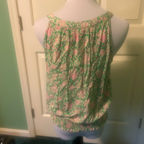 Rose & Olive Green and Pink Floral Tank Top - Picture 2 of 4
